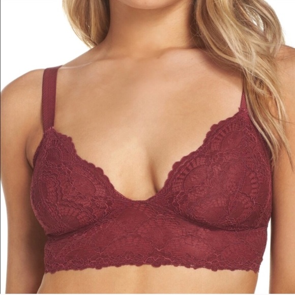 Free People Other - FREE PEOPLE maroon strappy back bralette